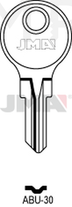 JMA ABU-30 Cilindričan ključ (Silca AB39R / Errebi AU56R  )