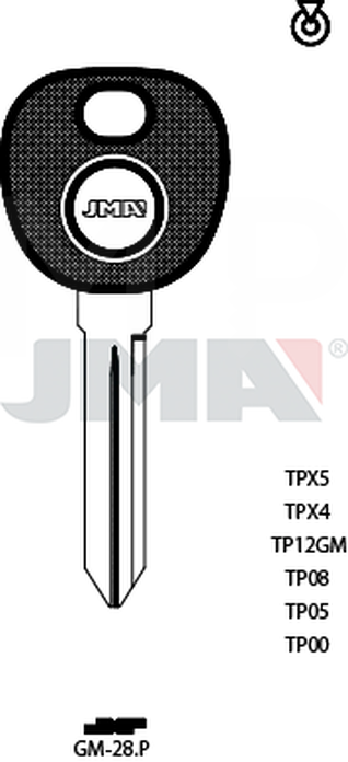 JMA TP00GM-28.P (Silca B99-PT / Errebi T00GM34P)