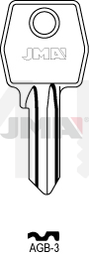 JMA AGB-3 Cilindričan ključ (Silca AGB2R / Errebi AGB4S)