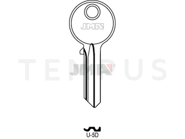 Jma U-5D Cilindričan ključ (Silca UL050 / Errebi U5D, UC5D) 13995