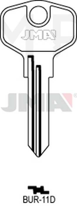 JMA BUR-11D Cilindričan ključ (Silca BUR32 / Errebi BG35R)