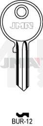 JMA BUR-12 Cilindričan ključ (Silca BUR17R, BUR10R / Errebi BG41R, R12R)