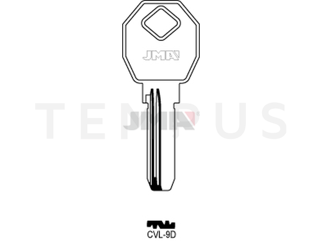 CVL-9D Specijalan ključ (Silca CVL5R / Errebi CV9) 12794