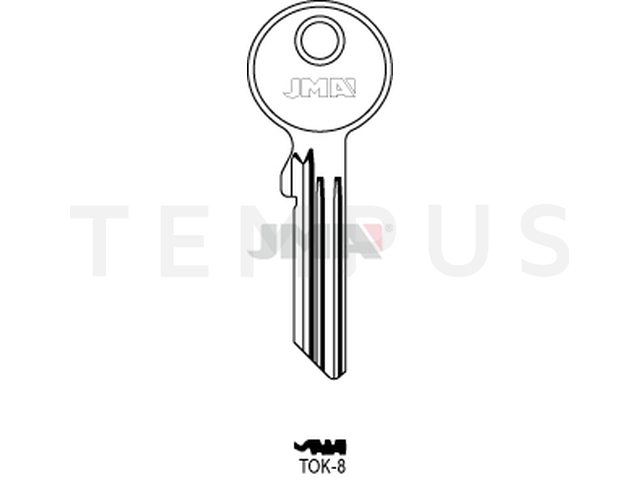 TOK-8 Cilindričan ključ (Silca TO8X13 / Errebi TKX13) 13785