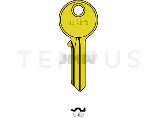 U-5D ORO Cilindričan ključ (Silca UL050 / Errebi U5D, UC5D) 13998