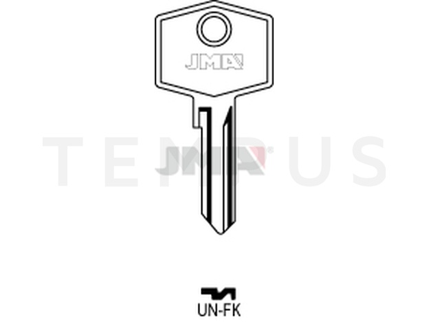 UN-FK Cilindričan ključ (Silca UNI11B / Errebi UN1R) 14018