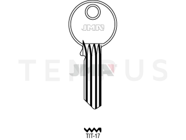 TIT-17 Cilindričan ključ (Silca TN37R / Errebi TT16R) 13763