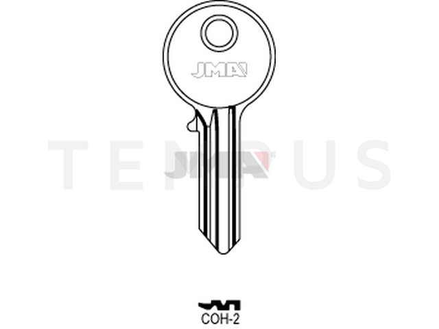COH-2 Cilindričan ključ (Silca SNC2R / Errebi COH2R) 12751