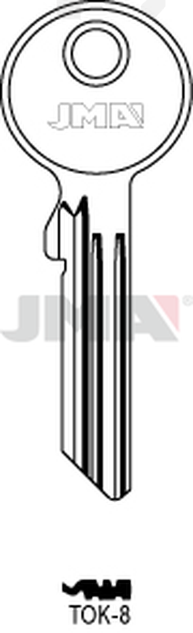 JMA TOK-8 Cilindričan ključ (Silca TO8X13 / Errebi TKX13)