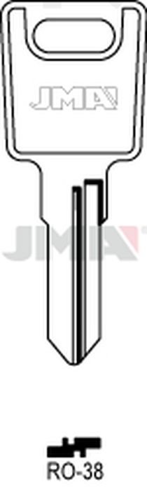 JMA RO-38 Cilindričan ključ (Silca RO67 / Errebi R33)