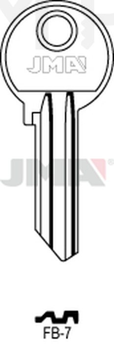 JMA FB-7 Cilindričan ključ (Silca FB14R / Errebi F28R)