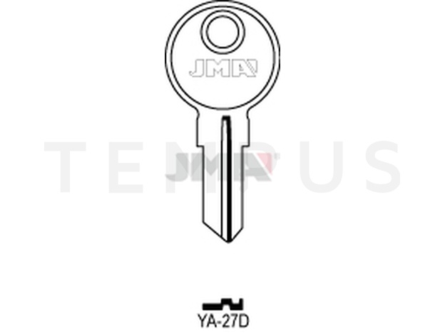 YA-27D Cilindričan ključ (Silca YA18 / Errebi YU3) 14098