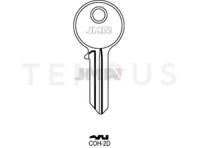 COH-2D Cilindričan ključ (Silca SNC2 / Errebi COH2) 12752
