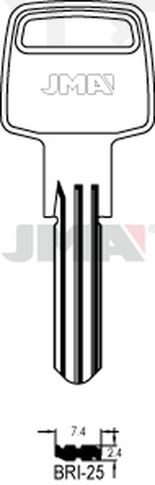 JMA BRI-25 Specijalan ključ (Silca BD11 / Errebi BD12R)