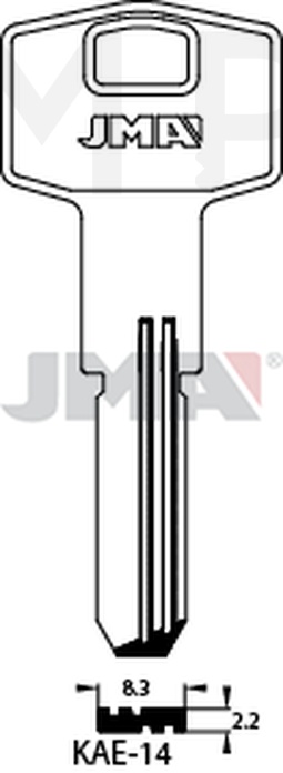 JMA KAE-14 Specijalan ključ (Silca KLE11 / Errebi KAL12)