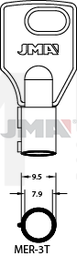 JMA MER-3T Cilindričan ključ (Silca MER26T / Errebi MR26T)