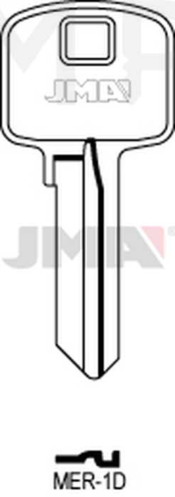 JMA MER-1D Cilindričan ključ (Silca MER8 / Errebi MR9)