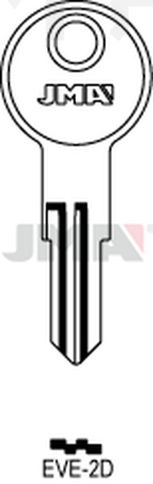 JMA EVE-2D Cilindričan ključ (Silca ED3R / Errebi EVG3R)