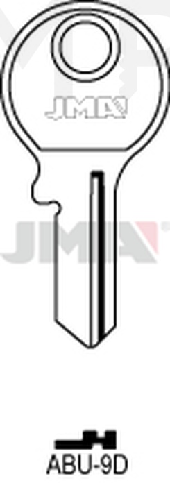 JMA ABU-9D Cilindričan ključ (Silca CS26 / Errebi AU23)