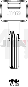 JMA BAI-8D Specijalan ključ (Silca STU6R, GVY1R, AMG6R / Errebi MO3)