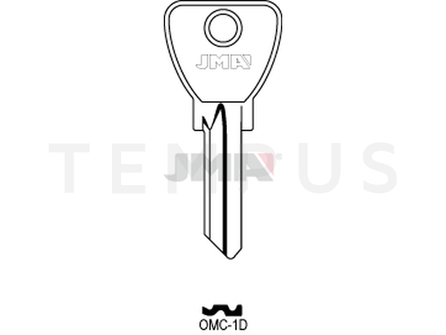 OMC-1D Cilindričan ključ (Silca OC238 / Errebi O5D) 13572
