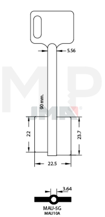JMA MAU-5G Kasa ključ