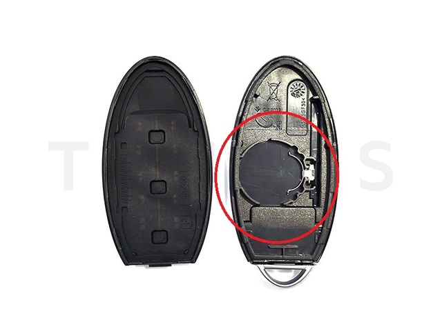 TS NISSAN 10 - Nissan smart ključ 3 tastera, baterija pozicija 2, mač DAT-15 / NSN14 20565