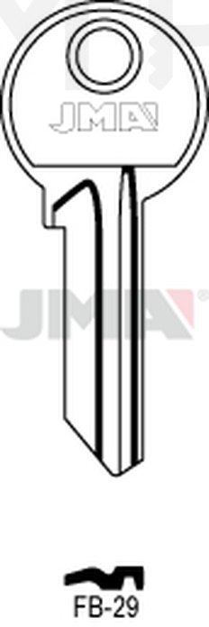 JMA FB-29 Cilindričan ključ (Silca FB28R / Errebi F35R)