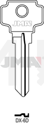 JMA DX-6D Cilindričan ključ (Silca DX3 / Errebi D7D)
