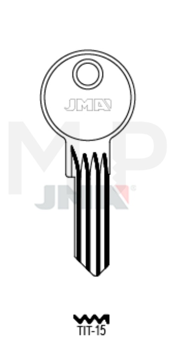 JMA TIT-15 Cilindričan ključ (Silca TN36R / Errebi TT14R)