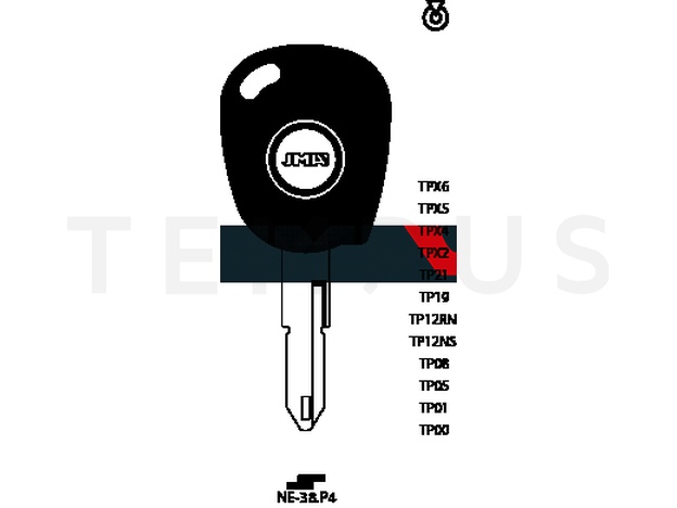 TP00NE-38.P4 (Silca NE73T0 / Errebi T00NE72P) 13901