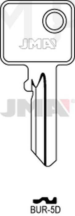 JMA BUR-5D Cilindričan ključ (Silca BUR21 / Errebi BG25)