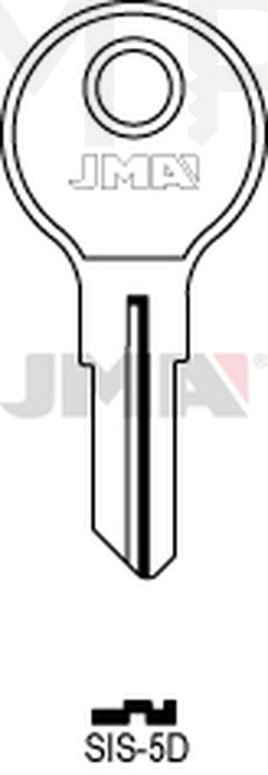 JMA SIS-5D Cilindričan ključ (Silca SS13 / Errebi SS15)