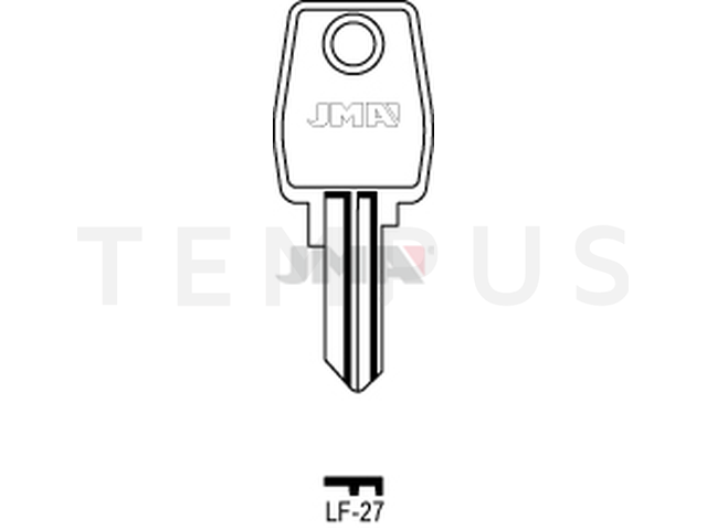 LF-27 Cilindričan ključ (Silca LF17 / Errebi LF51R) 13389