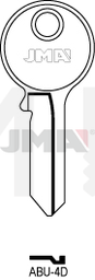 JMA ABU-4D Cilindričan ključ (Silca AB14R / Errebi AU14R )