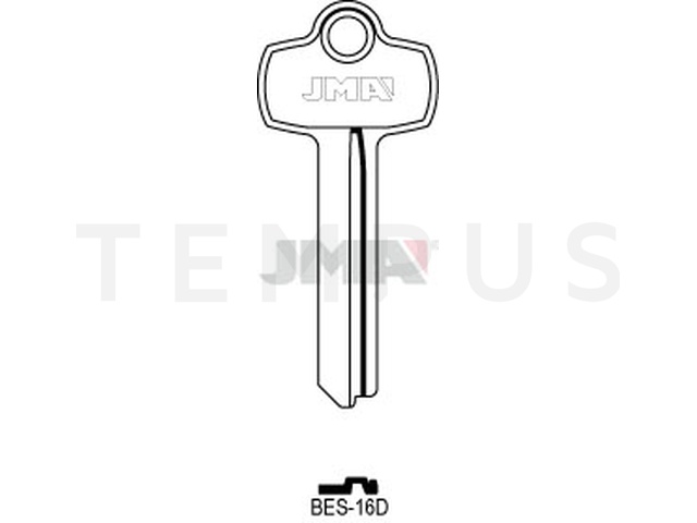 BES-16D Cilindričan ključ (Silca BES6 / Errebi BES16) 15322