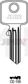 JMA CE-106 Cilindričan ključ (Silca CE25R)