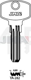 JMA YA-282 Specijalan ključ (Silca YA94 / Errebi YI21)