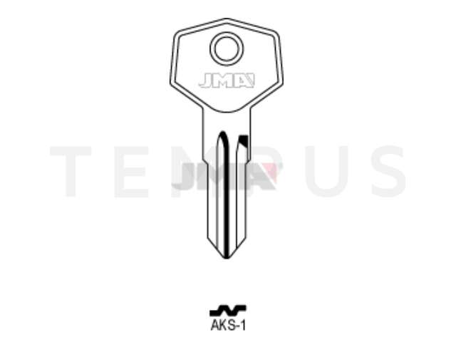 AKS-1 Cilindričan ključ (Silca AK3 / Errebi AKS1) 16511