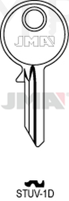 JMA STUV-1D Cilindričan ključ (Silca SV1 / Errebi SV1F, SV1KF)