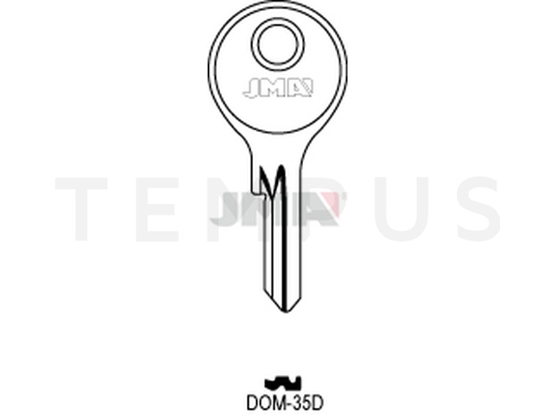 DOM-35D Cilindričan ključ (Silca DM8 / Errebi DM15)