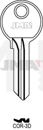 JMA COR-3D Cilindričan ključ (Silca CB16 / Errebi CO10)