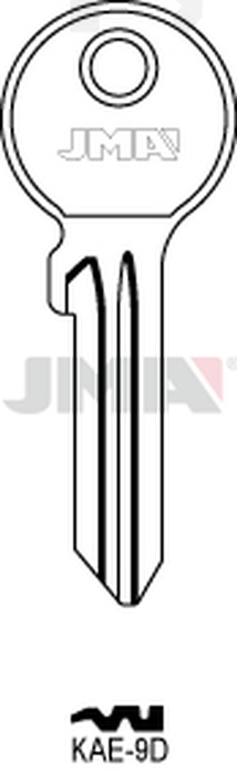 JMA KAE-9D Cilindričan ključ (Silca KLE6X / Errebi KAL9)