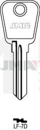 JMA LF-7D Cilindričan ključ (Silca LF32R,LF19R / Errebi LF20R)