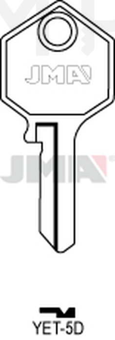 JMA YET-5D Cilindričan ključ (Silca YT3R / Errebi YE7R)