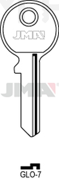 JMA GLO-7 Cilindričan ključ (Silca GL3R / Errebi GO3)