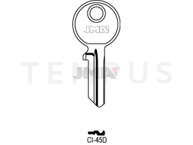 CI-45D Cilindričan ključ (Silca CS22 / Errebi LOG4PD) 12725
