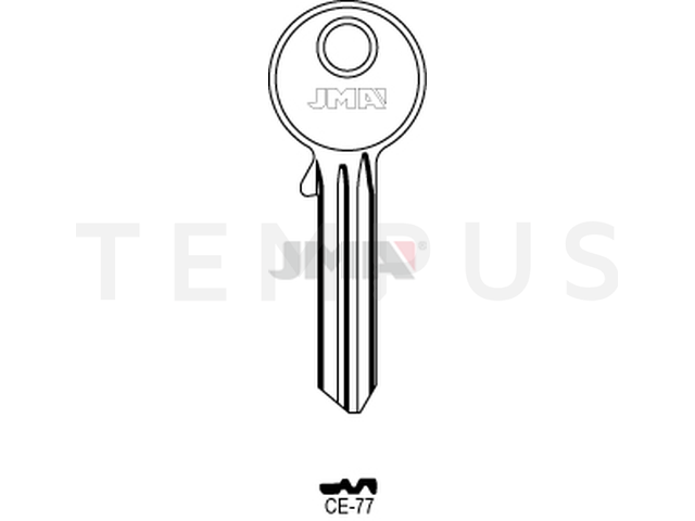 CE-77 Cilindričan ključ (Silca CE22-15 / Errebi CEE15L) 14867