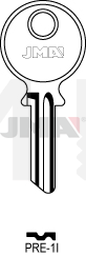 JMA PRE-1I Cilindričan ključ (Silca LAP1 / Errebi LP6)