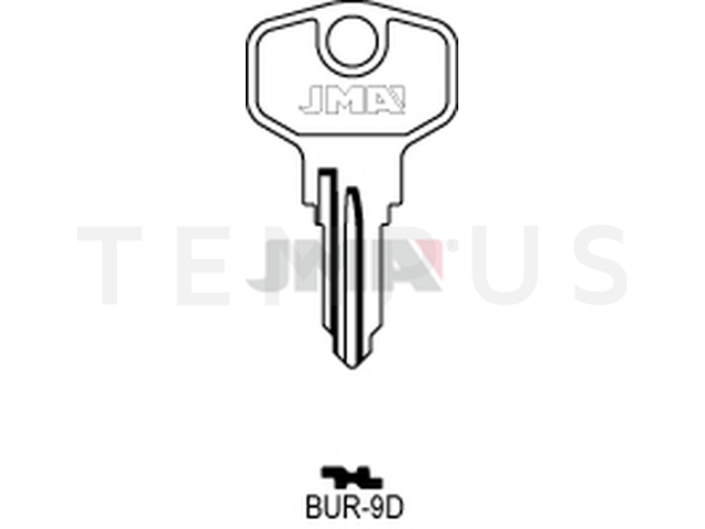 BUR-9D Cilindričan ključ (SilcaBUR24R, BUR54R  / Errebi BG23R) 12669
